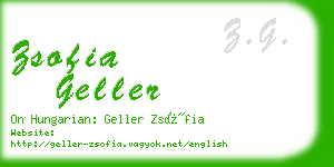 zsofia geller business card